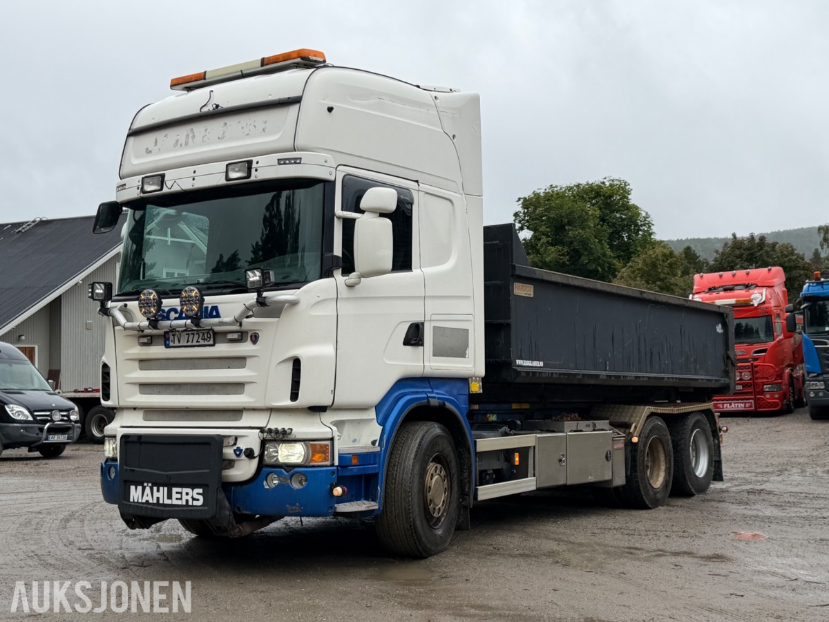 2008 Scania R-serie krokbil, JOAB krokpåbygg, Mählers brøytefeste