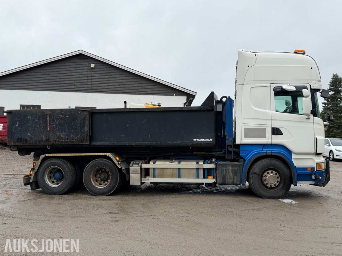 2008 Scania R-serie krokbil, JOAB krokpåbygg, Mählers brøytefeste
