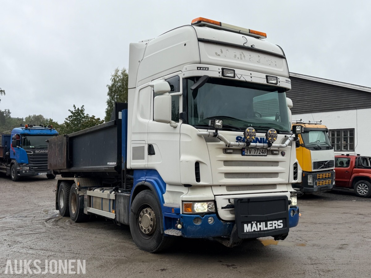 2008 Scania R-serie krokbil, JOAB krokpåbygg, Mählers brøytefeste