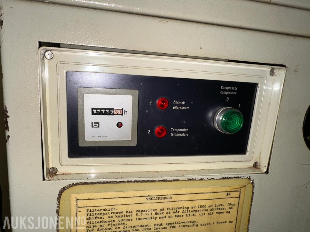 1985 Bauer V 15-H høytrykkskompressor