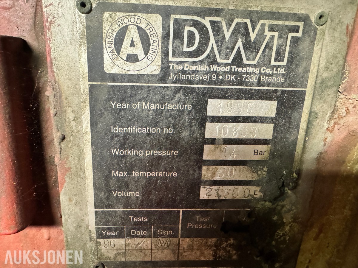 1996 DWT Impregneringsanlegg 11500 liter