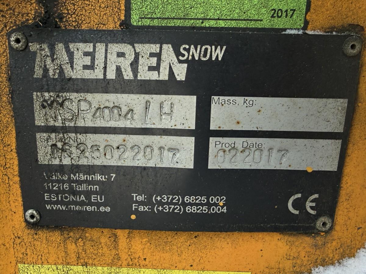 2017 Meiren MSP4004LH Snøplog 