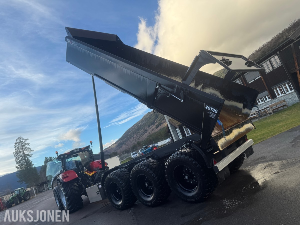 Tor DH20T60 3-akslet dumperhenger med 21720 kg lasteevne