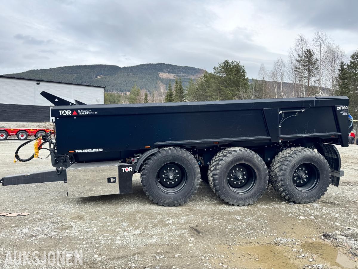 Tor DH20T60 3-akslet dumperhenger med 21720 kg lasteevne