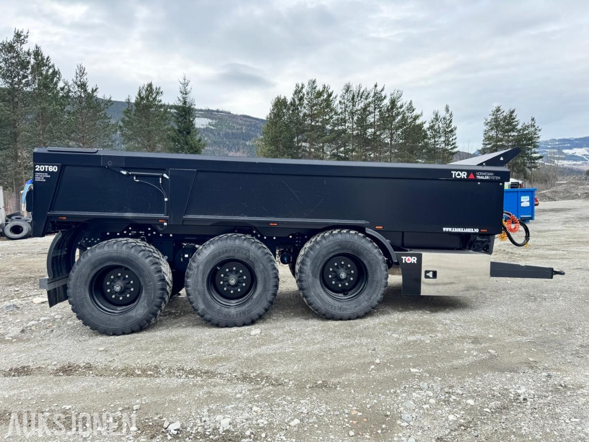 Tor DH20T60 3-akslet dumperhenger med 21720 kg lasteevne