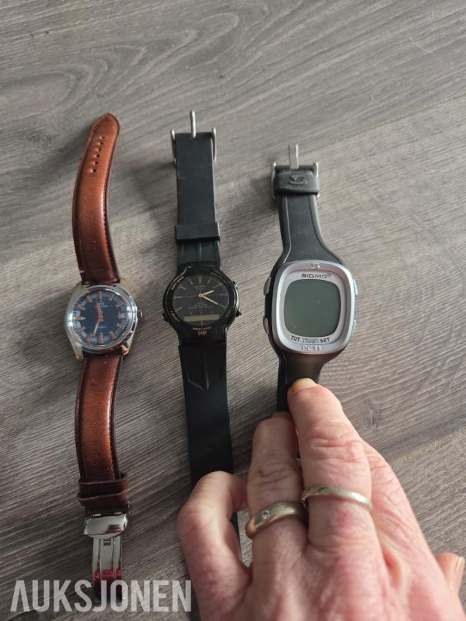 Klokker - Sigma, Matina og Casio