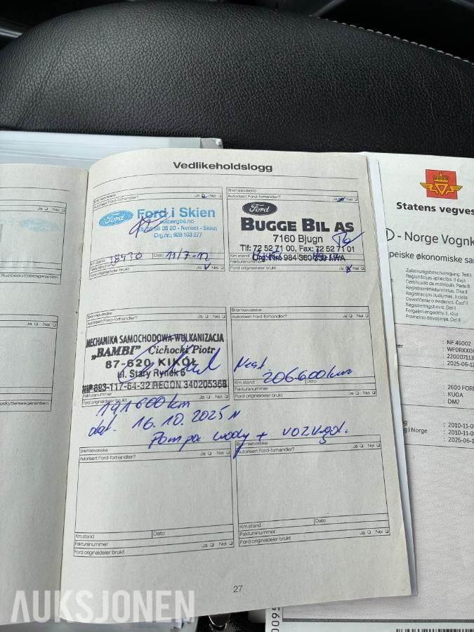 2010 Ford Kuga 2.0 Diesel 140hk AWD Automat, Cruisekontroll, Hengerfeste