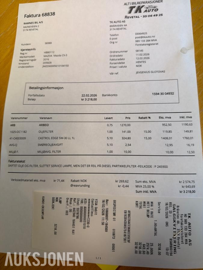2016 MAZDA CX-3 1.5D 105HK,EU-OK 2-2028,OPTIMUM, 206000km