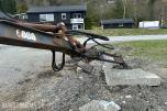 Tømmerkran ca. 6,5 m rekkevidde med hydraulisk sentral