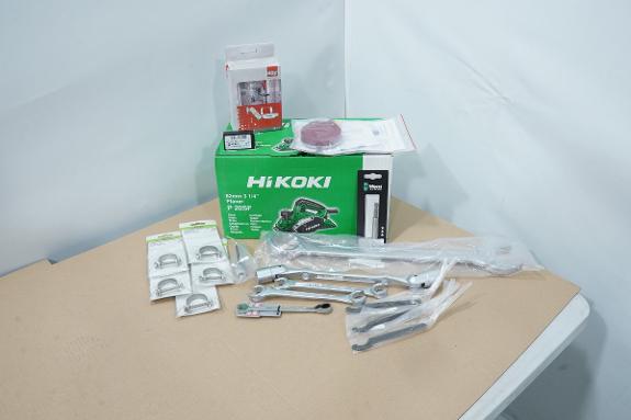 HiKOKI P20SF høvel med Gedore, Wera, Bessey, Luna, Bahco og Teng Tools