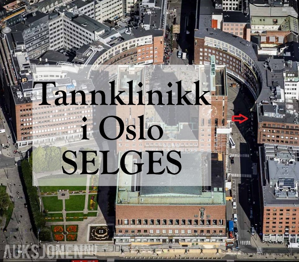 Tannklinikk til salgs – topp beliggenhet ved Oslo Rådhus (Fridtjof Nansens plass)