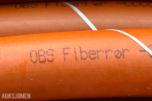 2024 Stor kabeltrommel med oransje fiberrør (FTTx-ducting) fra Ducatel