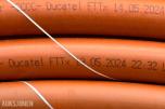 2024 Stor kabeltrommel med oransje fiberrør (FTTx-ducting) fra Ducatel