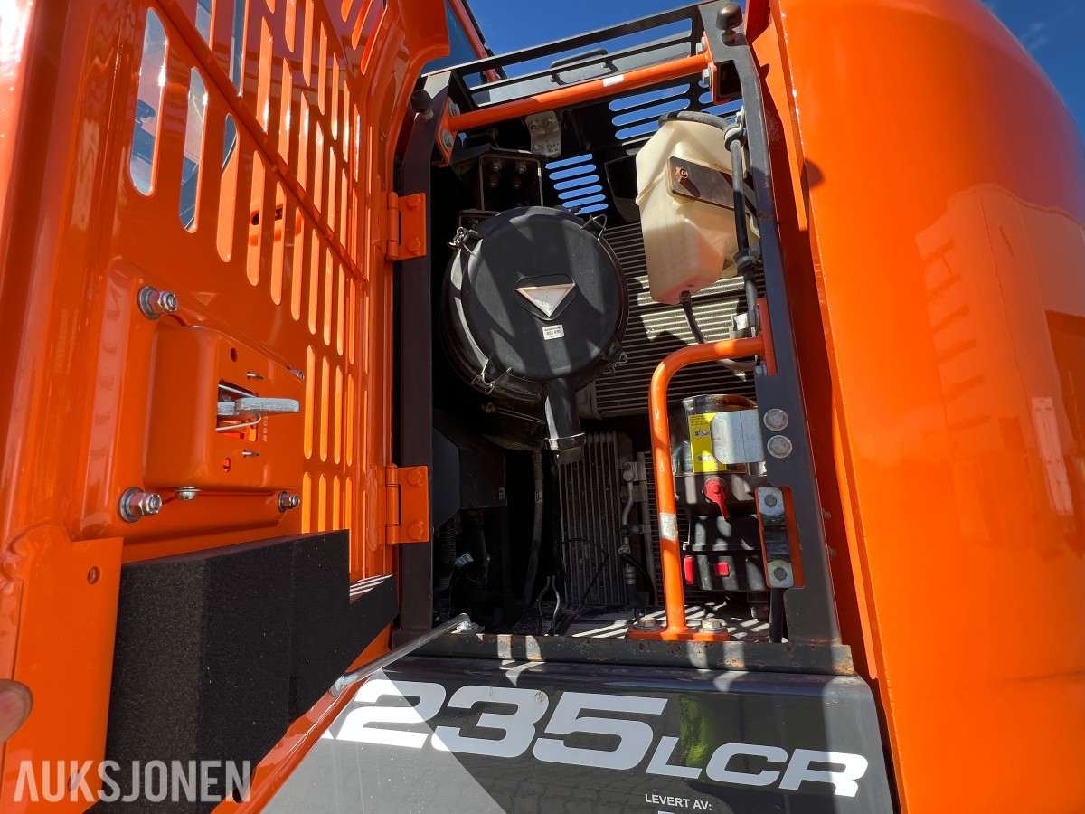 2019 Doosan DX 235 LCR-5 Rototilr, webasto, sentralsmøring