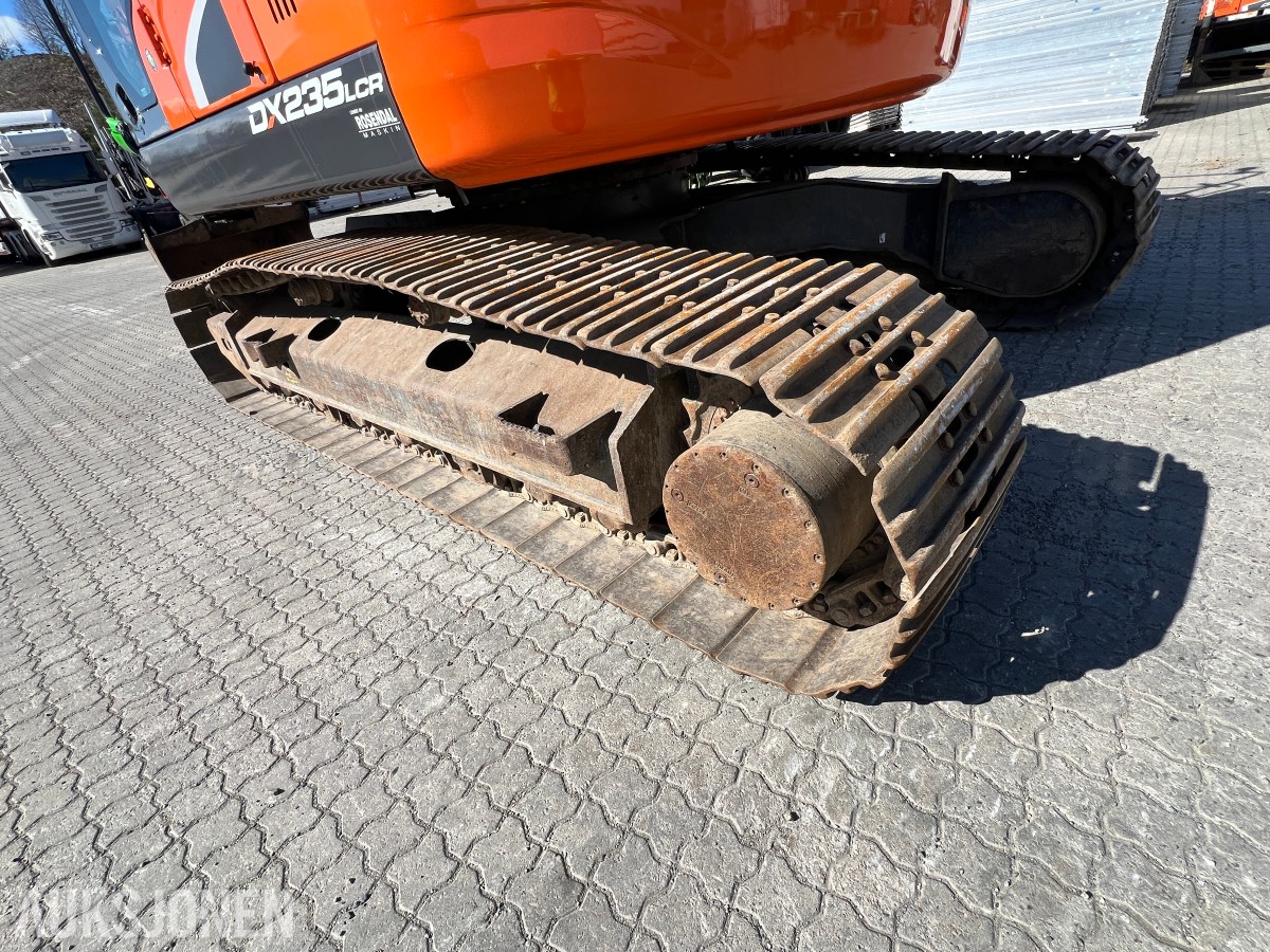 2019 Doosan DX 235 LCR-5 Rototilr, webasto, sentralsmøring