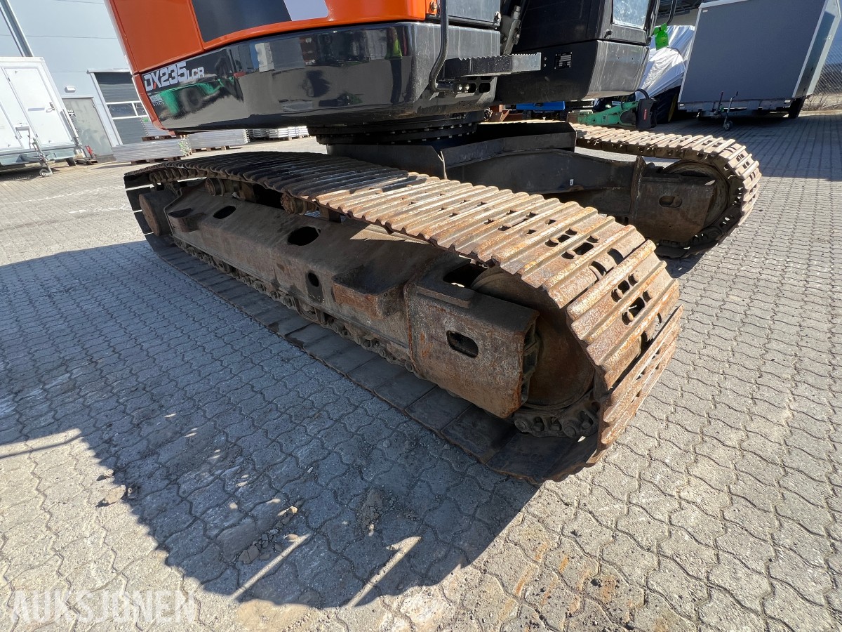 2019 Doosan DX 235 LCR-5 Rototilr, webasto, sentralsmøring