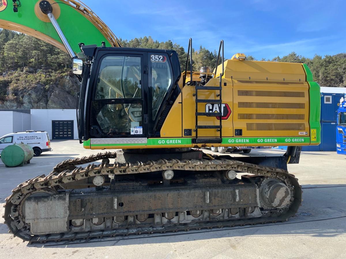 2021 CAT 352 Beltegraver, diesel-elektrisk, Hk feste, graveskuffe