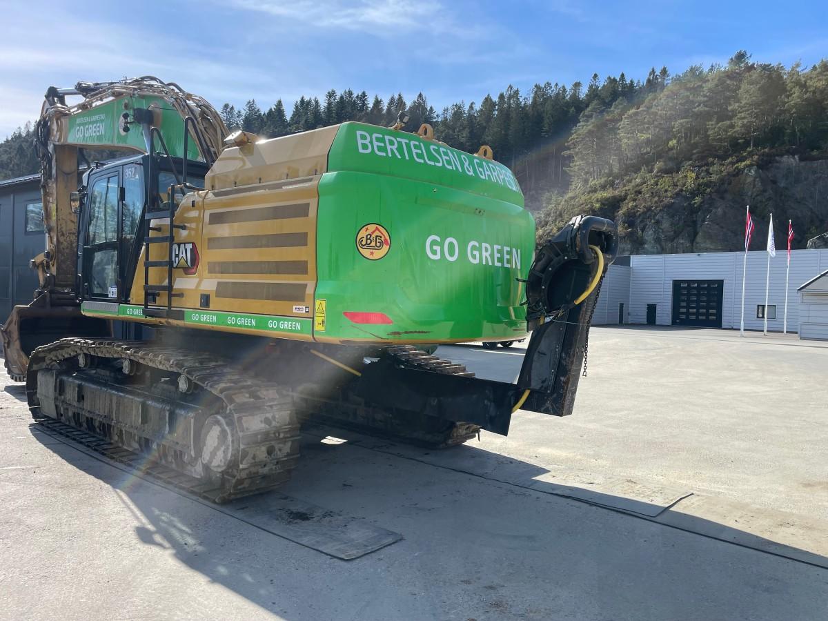 2021 CAT 352 Beltegraver, diesel-elektrisk, Hk feste, graveskuffe