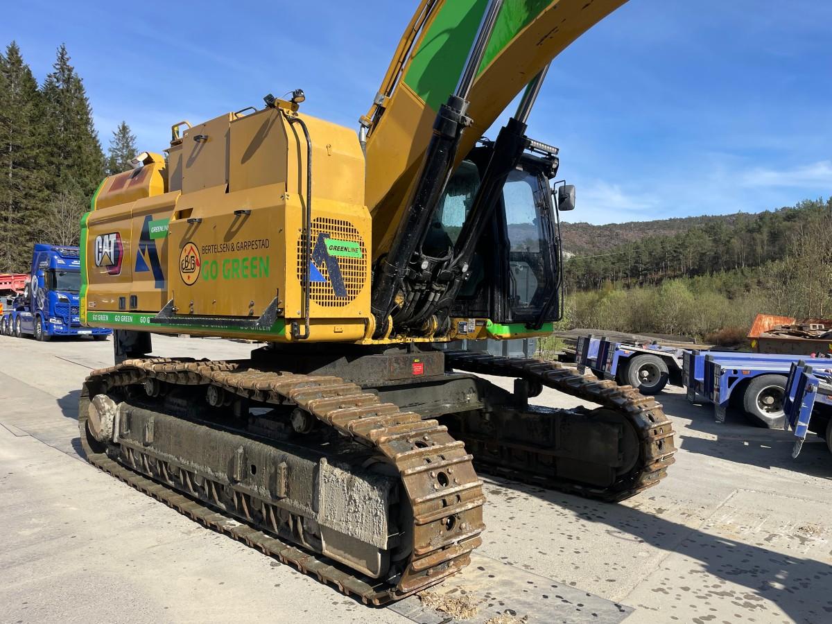 2021 CAT 352 Beltegraver, diesel-elektrisk, Hk feste, graveskuffe