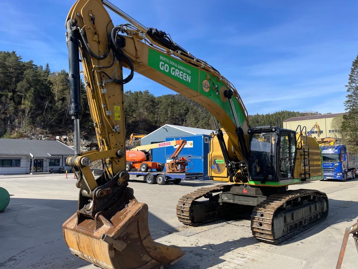2021 CAT 352 Beltegraver, diesel-elektrisk, Hk feste, graveskuffe
