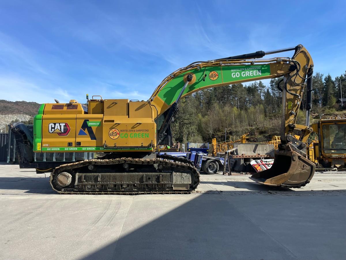 2021 CAT 352 Beltegraver, diesel-elektrisk, Hk feste, graveskuffe