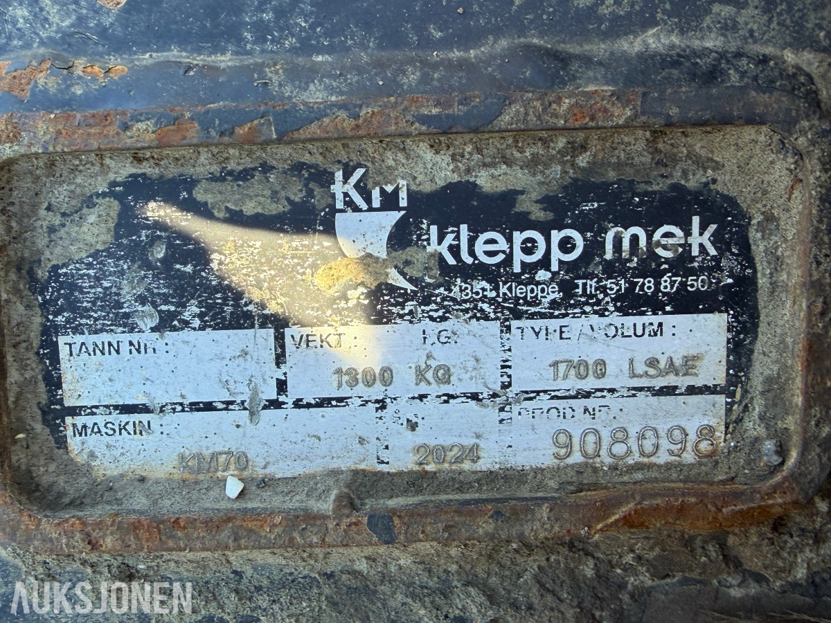 2024 Klepp Mek Pusseskuffe 1700LSAE S70