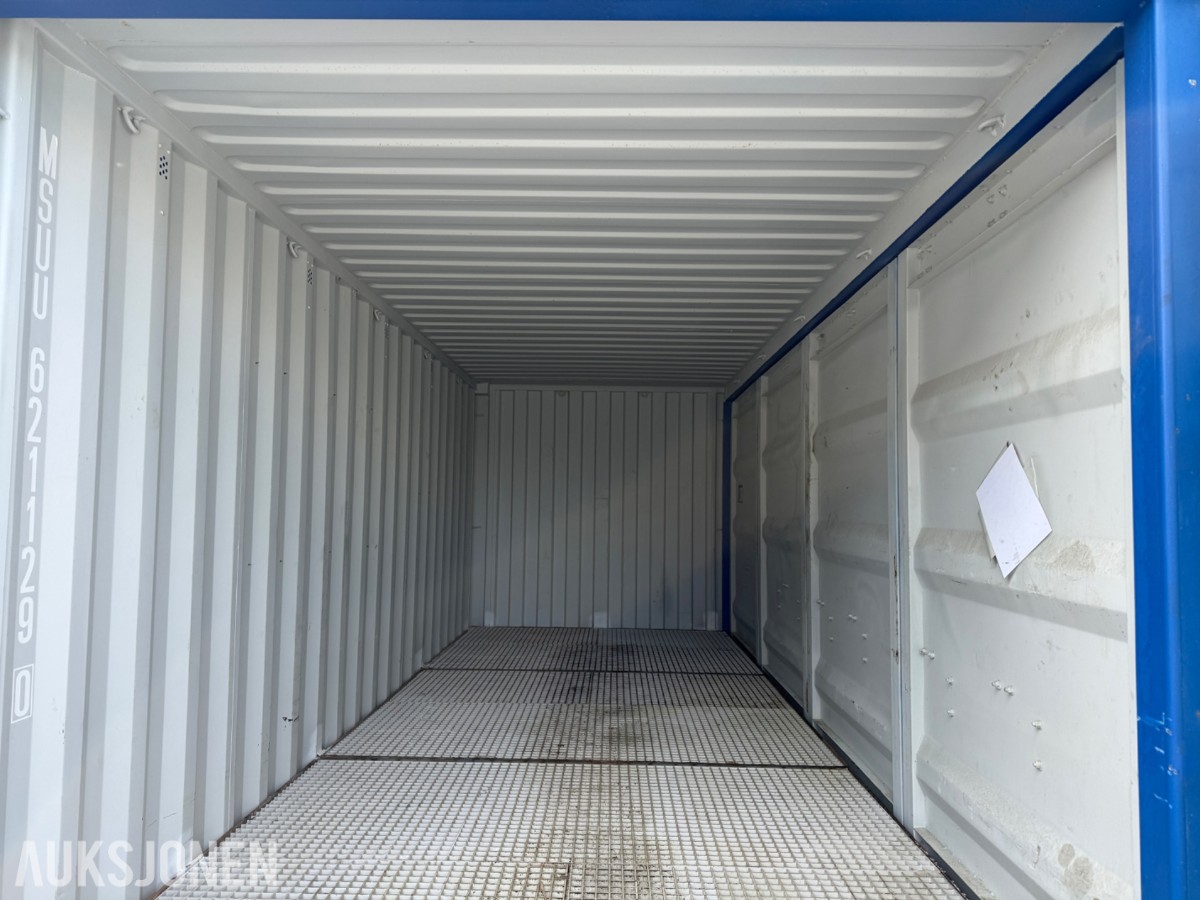 2022 20 fots container med sideåpning og ristgulv