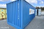2022 20 fots container med sideåpning og ristgulv 