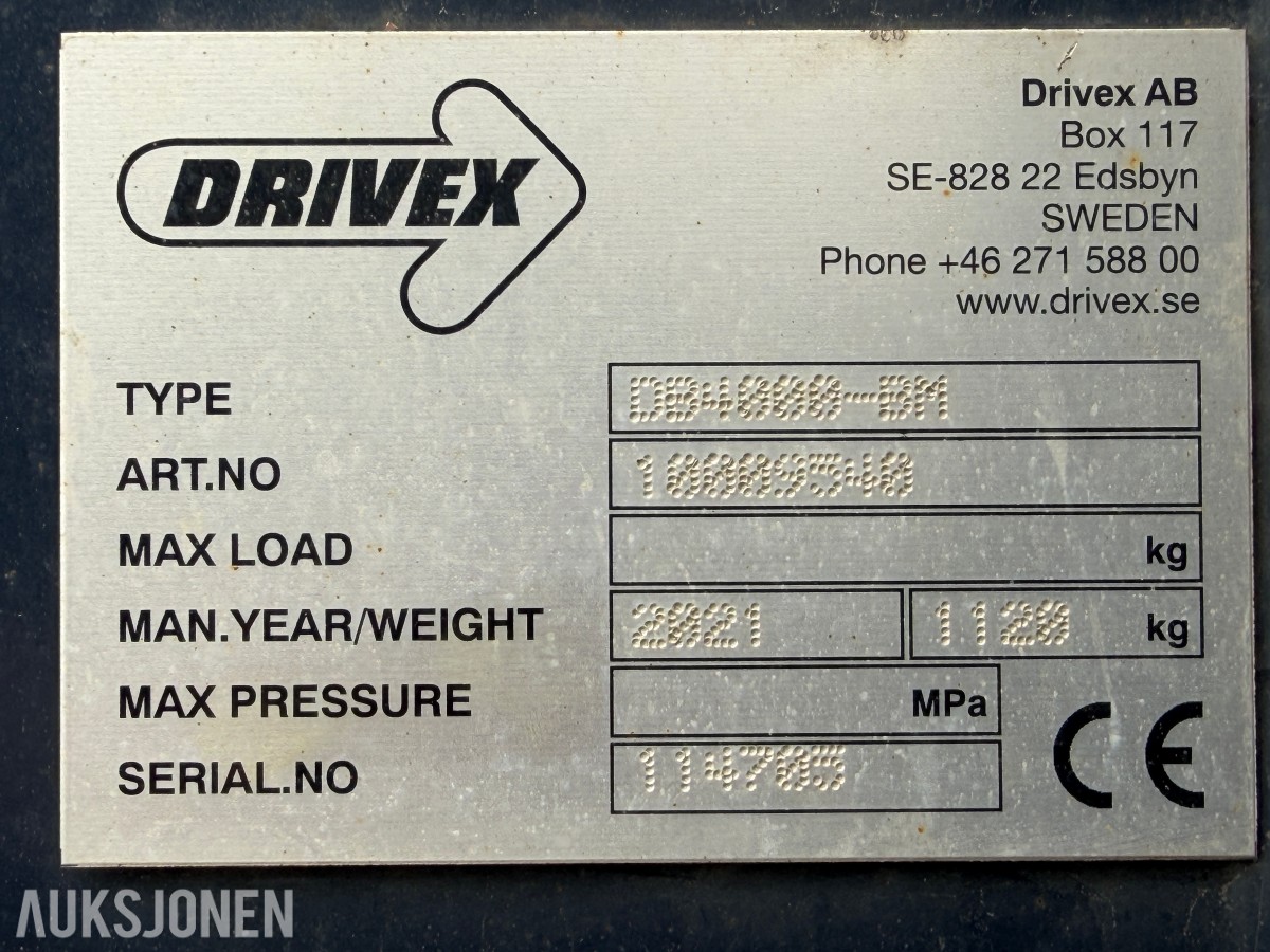 2021 Drivex DB4000-BM hydraulisk skjær – 4,0 m – BM-feste