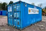 2010 20 fots Container med rørdeler, PE-rør, pumpe og monteringsutstyr