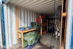 2010 20 fots Container med rørdeler, PE-rør, pumpe og monteringsutstyr