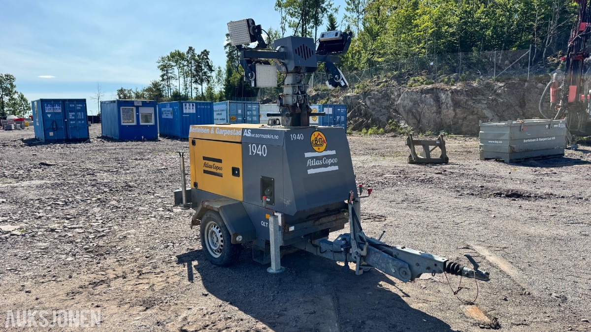 2015 Atlas Copco QLT H50 mobilt LED-lystårn / lysmast