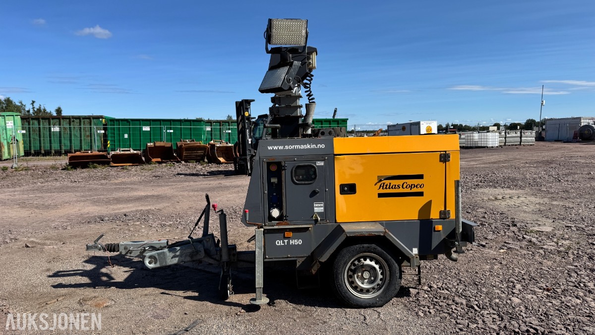 2015 Atlas Copco QLT H50 mobilt LED-lystårn / lysmast