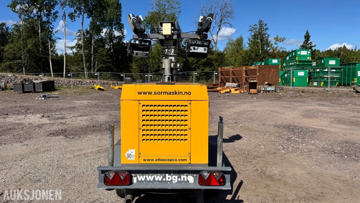 2015 Atlas Copco QLT H50 mobilt LED-lystårn / lysmast