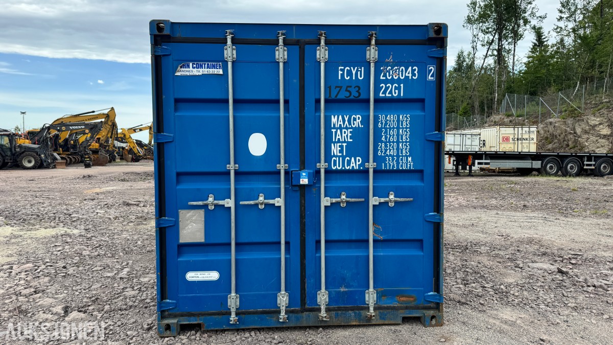 2015 20 fots verkstedcontainer med innredning og utstyr