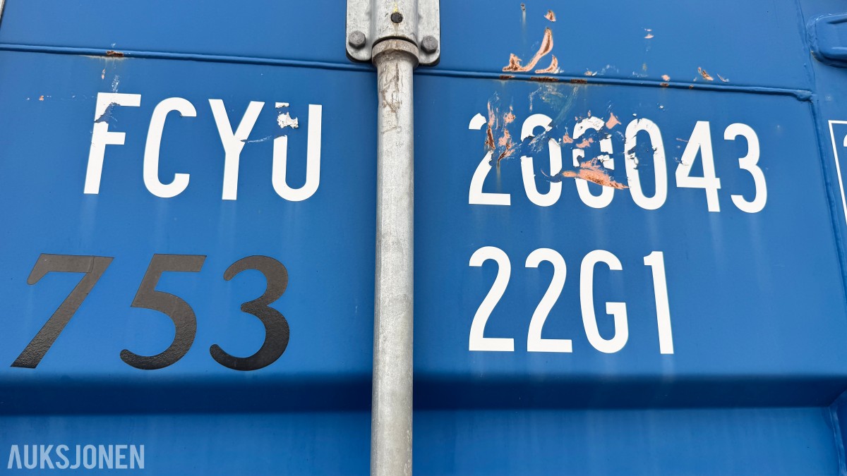 2015 20 fots verkstedcontainer med innredning og utstyr