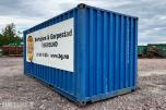 2015 20 fots verkstedcontainer med innredning og utstyr