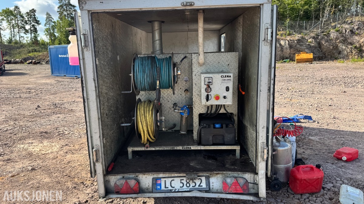 2021 CLENA HD 300-27 mobilt høytrykks-/varmtvannsanlegg – 300 bar / 27 l/min