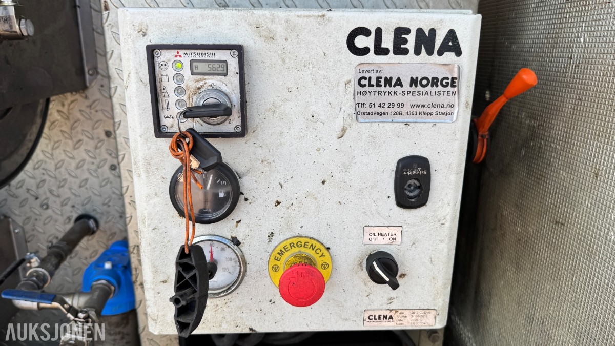 2021 CLENA HD 300-27 mobilt høytrykks-/varmtvannsanlegg – 300 bar / 27 l/min