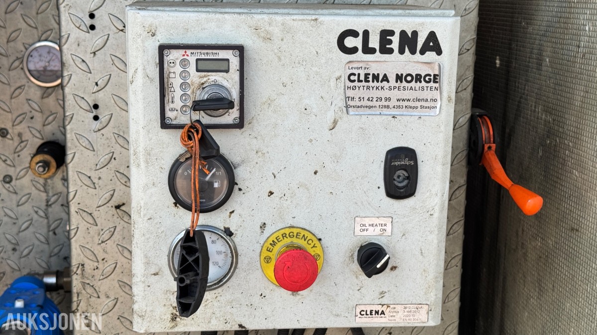 2021 CLENA HD 300-27 mobilt høytrykks-/varmtvannsanlegg – 300 bar / 27 l/min