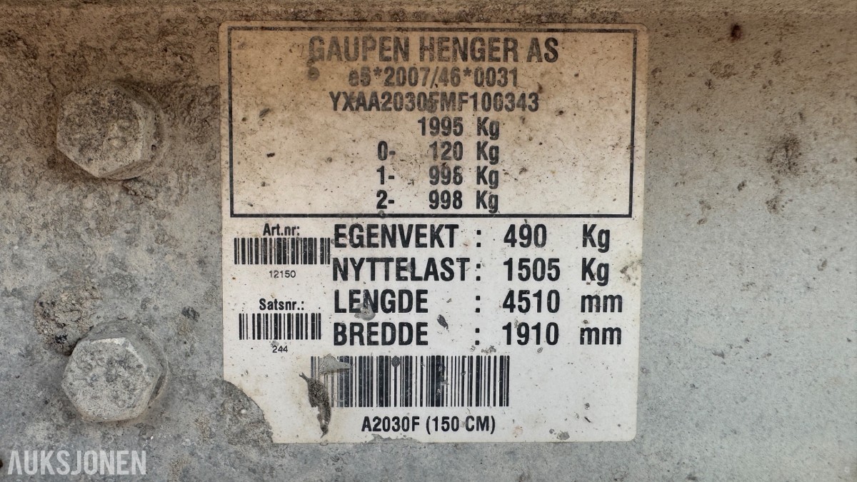 2021 CLENA HD 300-27 mobilt høytrykks-/varmtvannsanlegg – 300 bar / 27 l/min