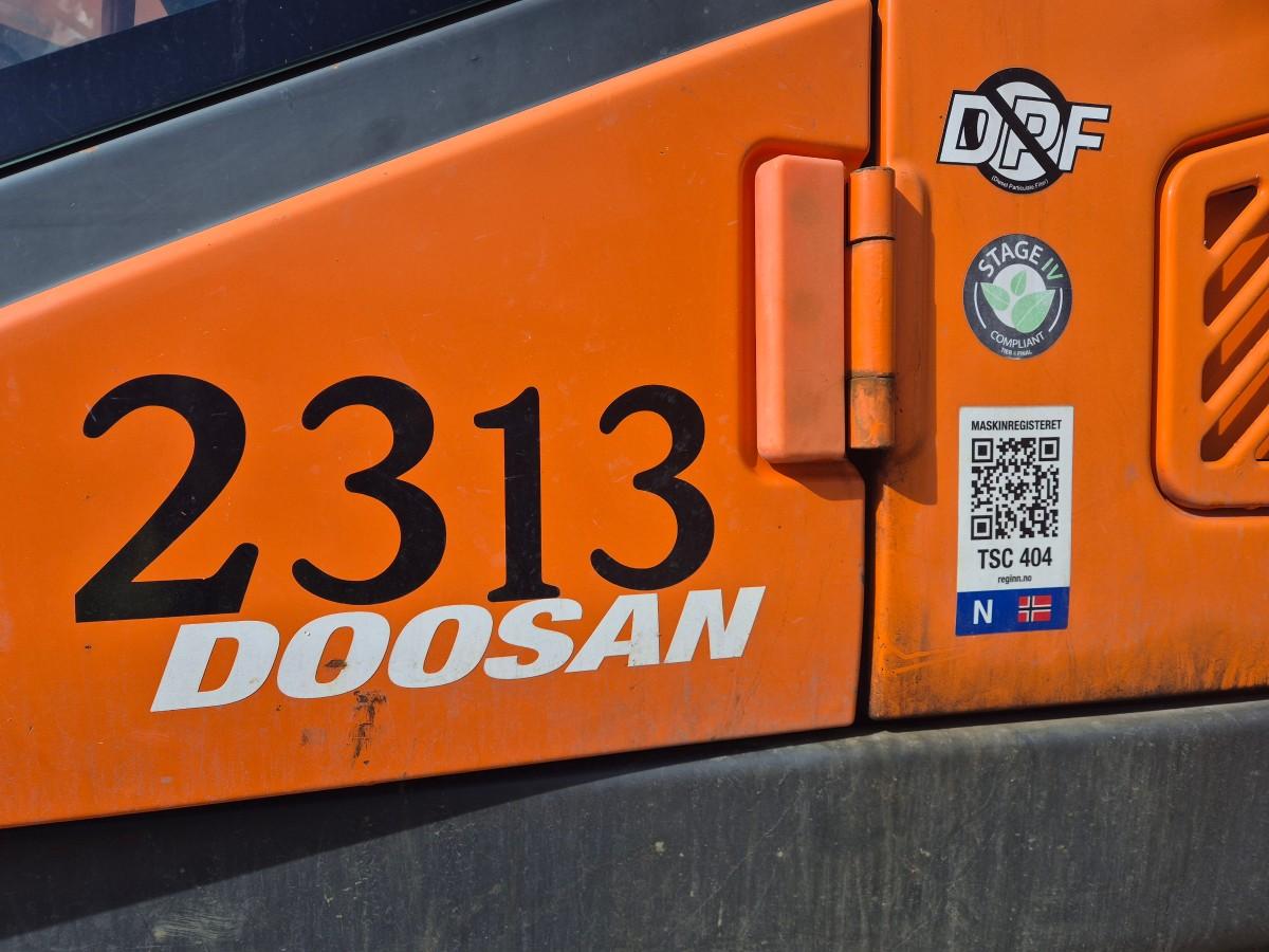 2018 Doosan DX380LC-5. GPS, sentralsmøring, to-kam plater