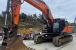 2018 Doosan DX380LC-5. GPS, sentralsmøring, to-kam plater
