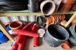 2016 20 fots container med rørdeler, koblinger og VA-materiell