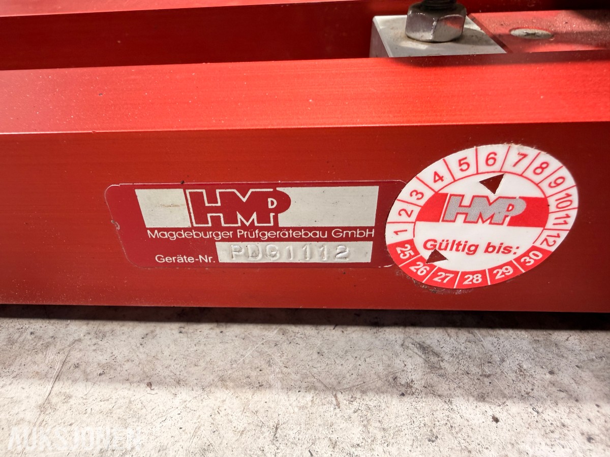 2020 HMP PDG statisk platelastprøver med LUKAS hydraulikksystem