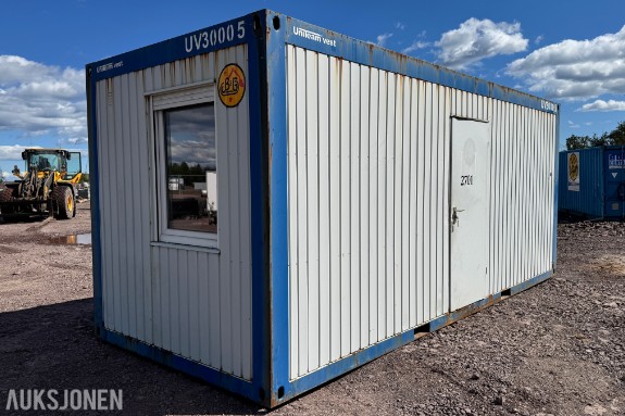 Container 20 Fot Brakke/Kontor m/innhold