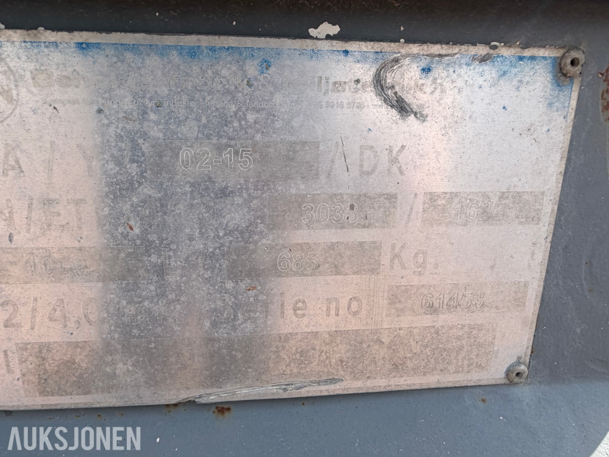 Dieseltank 1000L – ADR-godkjent transporttank