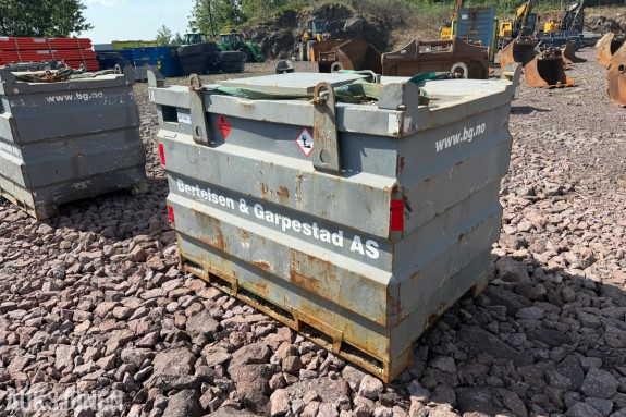 Dieseltank 1000L – ADR-godkjent transporttank