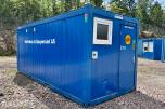 20 FOT sanitærcontainer 20 fot – med dusj, toalett og vaskesone