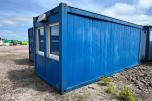 20 Fot Kontorbrakke Isolert / anleggsbrakke med strømtilkobling